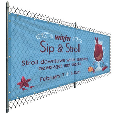 5' x 12' Polyester Mesh Banner