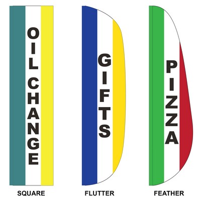 3' x 15' Custom Message Feather Flag