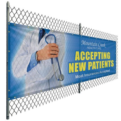 4' x 12' Premium Polyester Mesh Banner