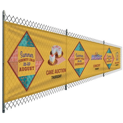 5' x 24' Premium Polyester Mesh Banner